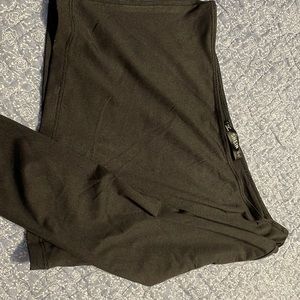 Black, one sleeve crop top